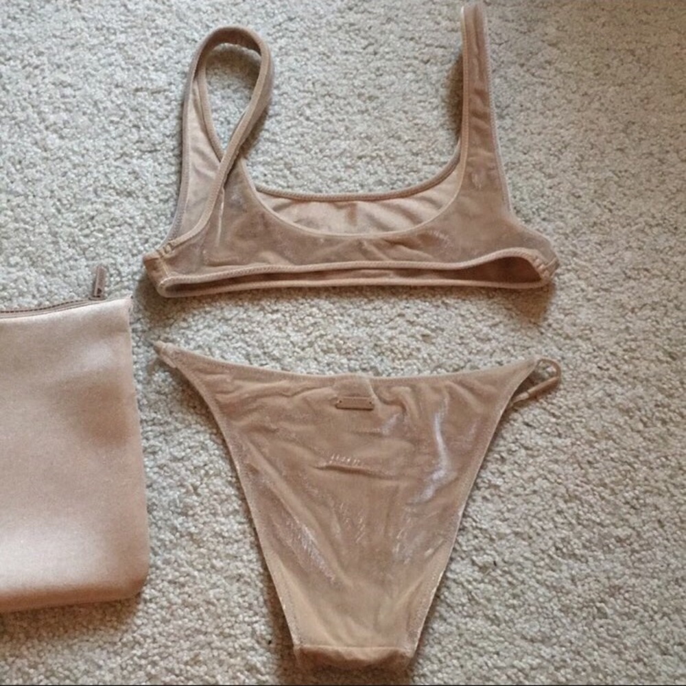 SOLD Triangl Nude Velvet Size Small Bikini - Picture 2 of 4